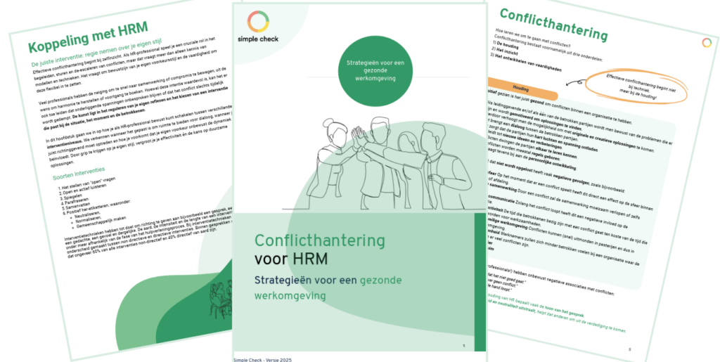 Conflicthantering voor HR. Strategieën voor een gezonde werkomgeving.